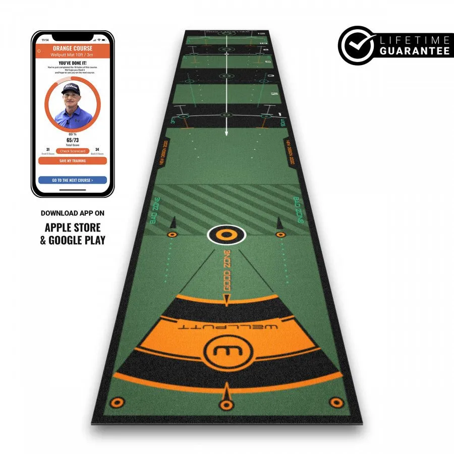 Wellputt 10ft Putting Mat – Classic Green