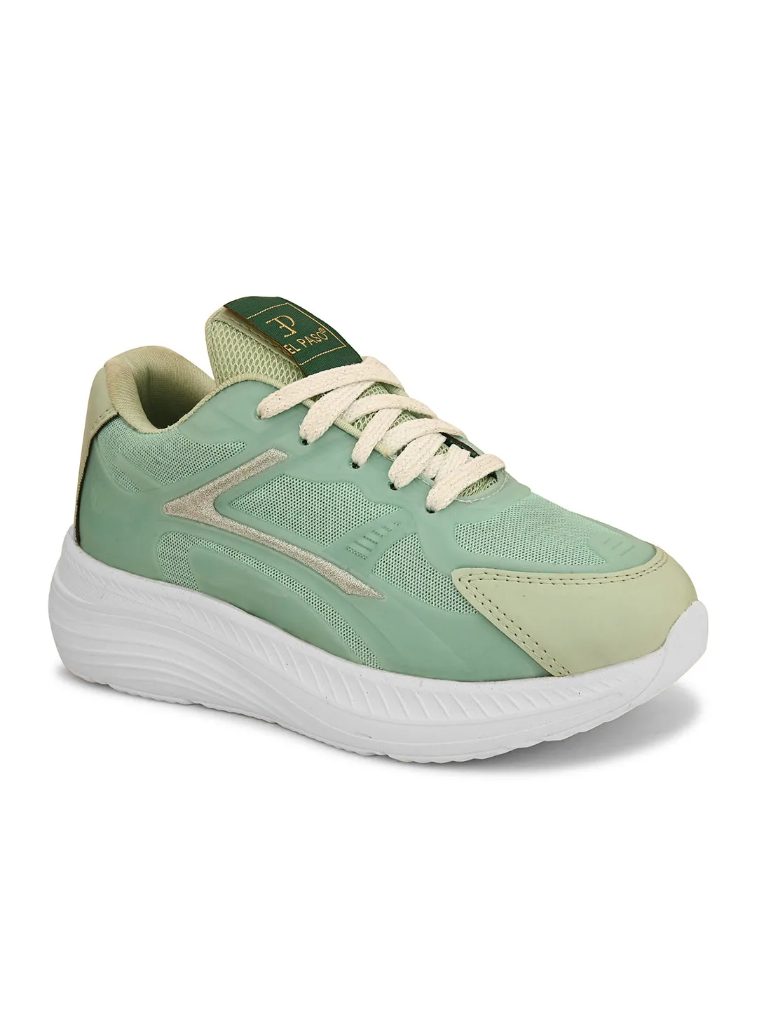 Women Solid Round Toe Lightweight Sneakers