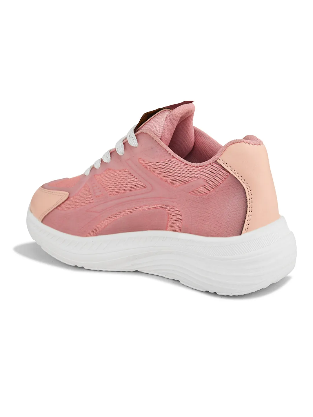 Women Solid Round Toe Lightweight Sneakers