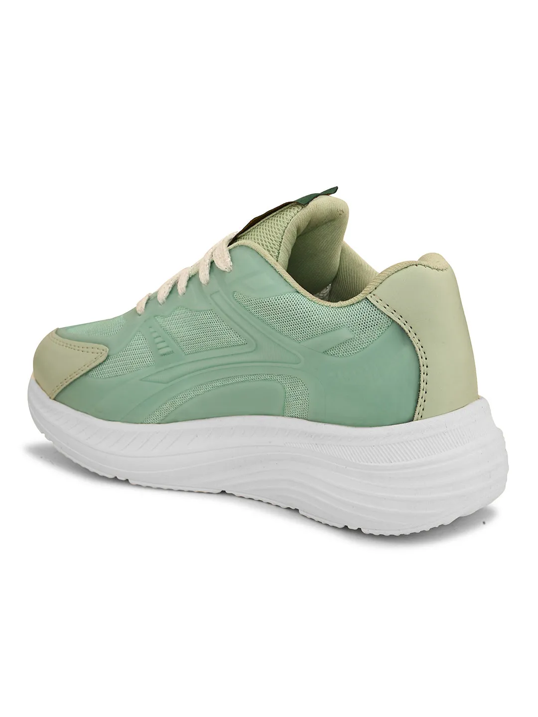 Women Solid Round Toe Lightweight Sneakers