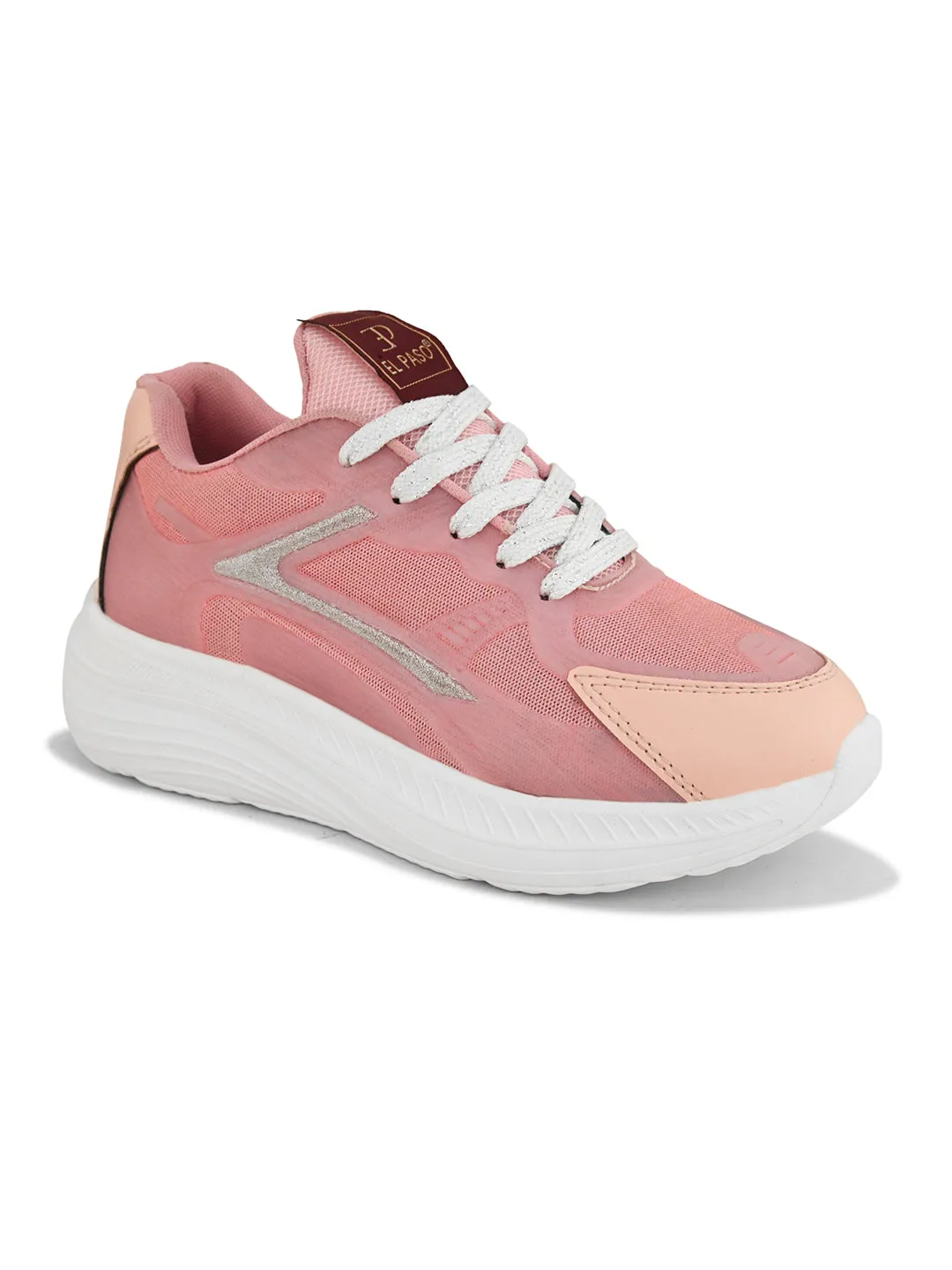 Women Solid Round Toe Lightweight Sneakers