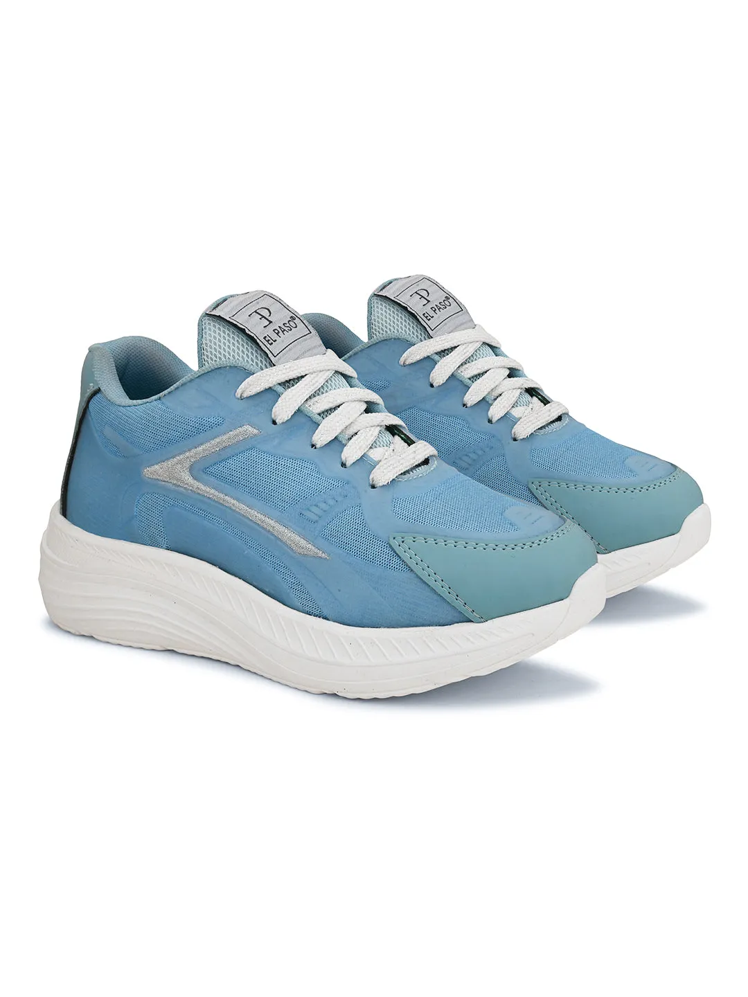Women Solid Round Toe Lightweight Sneakers