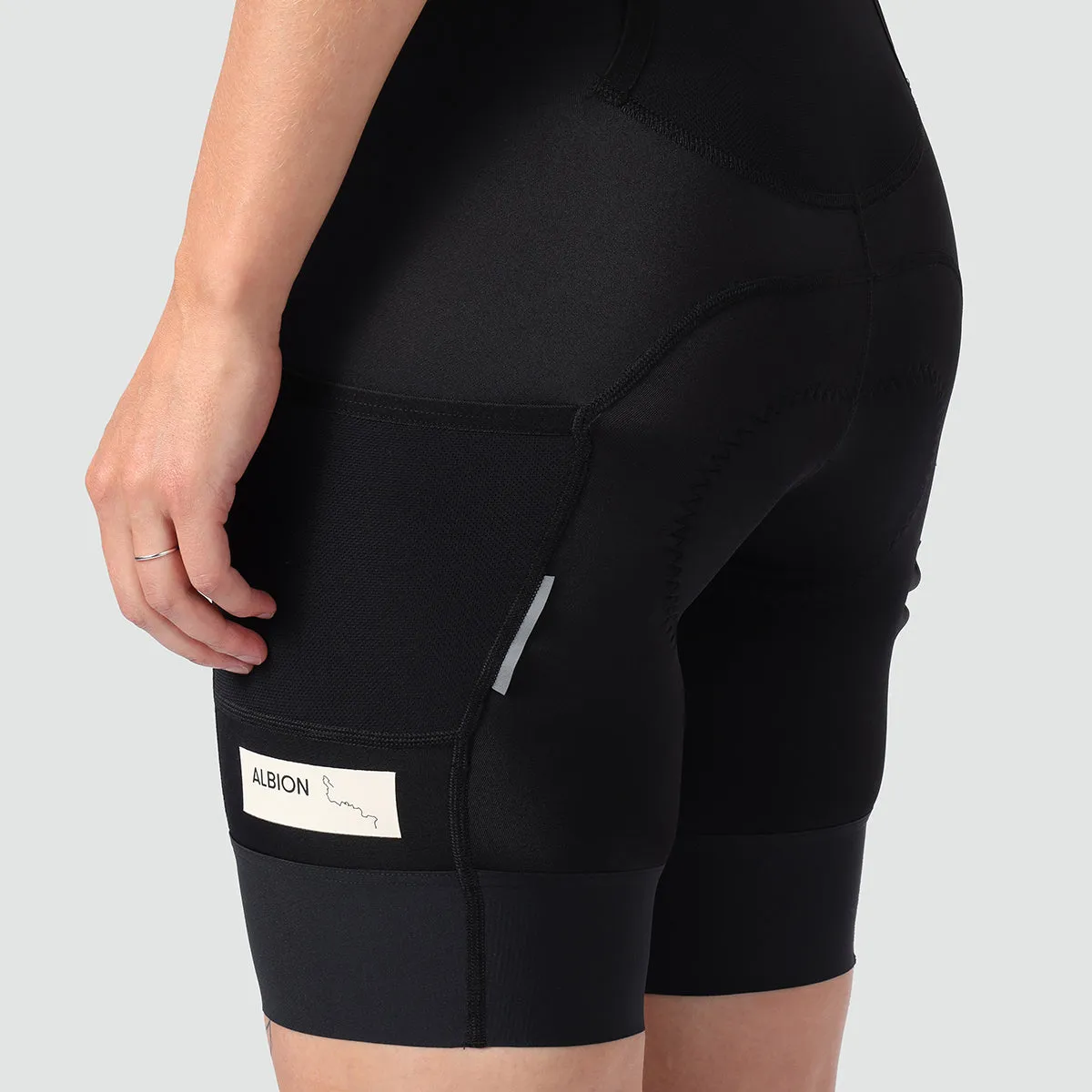 Women's ABR1 Pocket Bib Shorts - Black