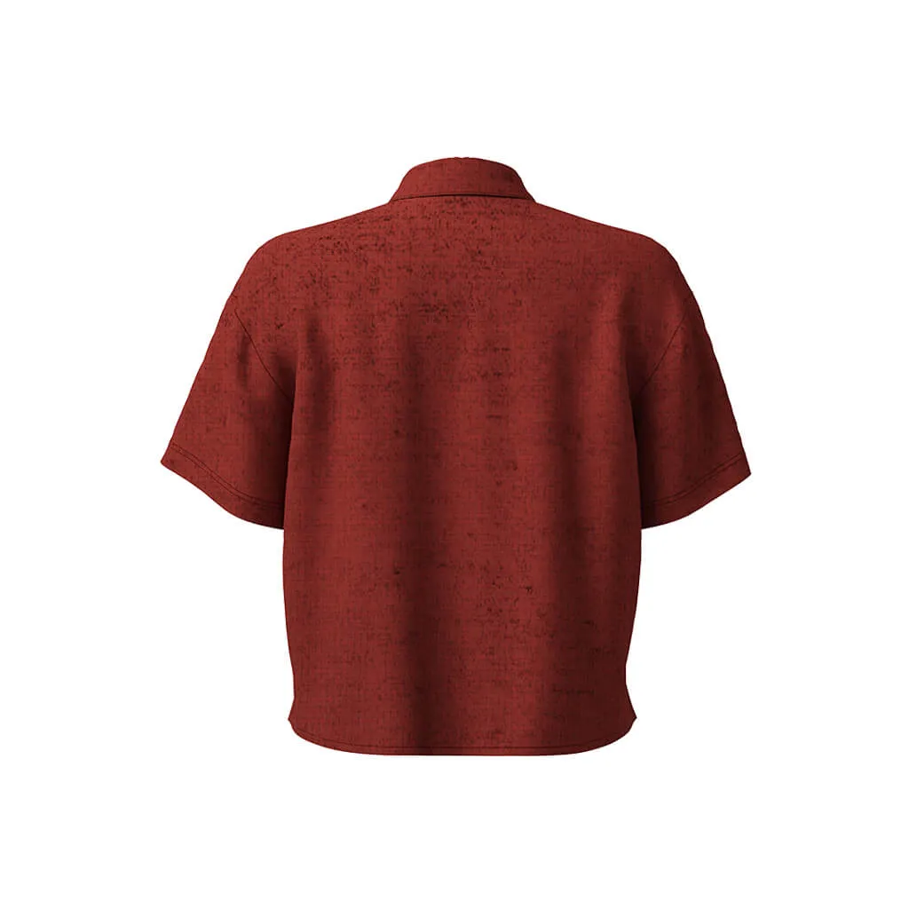 Women's Short Sleeve Adventure Shirt (Ochre Melange)