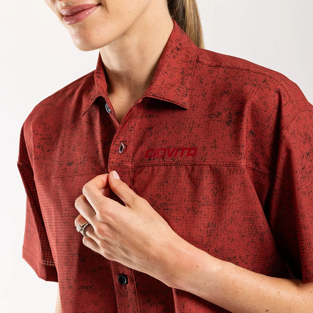Women's Short Sleeve Adventure Shirt (Ochre Melange)