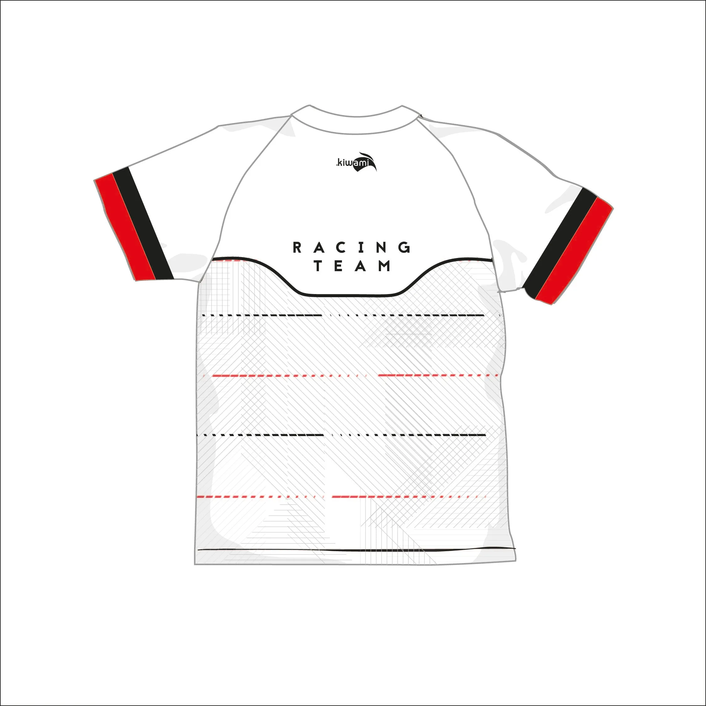 WOMEN'S SHORT SLEEVE TEE SHIRT RACING TEAM WHITE