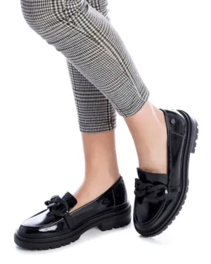 Xti Black Shiny Chain Feature Shoes