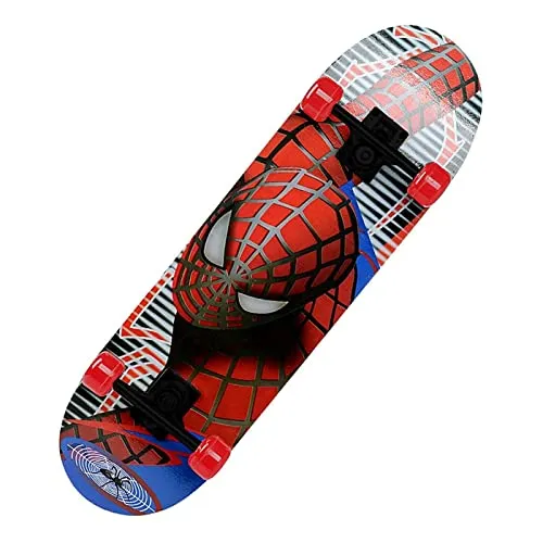YASAMAZING Spiderman Playboy Special Printed Wood Big Skateboard (Multicolour , 24 x 6 Inch )
