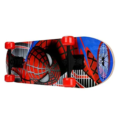 YASAMAZING Spiderman Playboy Special Printed Wood Big Skateboard (Multicolour , 24 x 6 Inch )