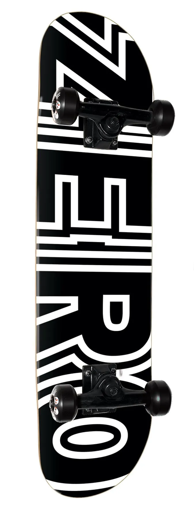 Zero Bold Skateboard Blk/Wht " Complete Skateboard - 7.75"