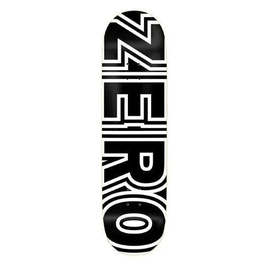Zero Skateboard Bold Black White x Venom Custom Complete Skateboard - 7.75"