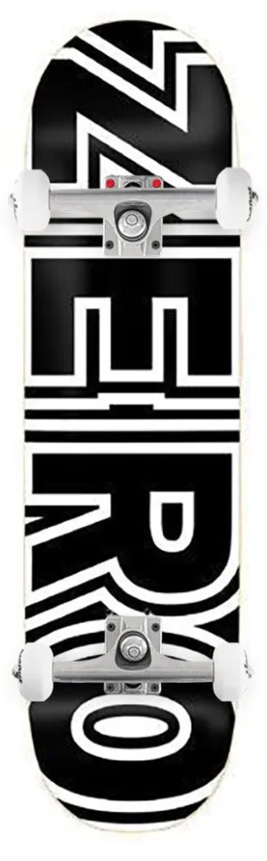 Zero Skateboard Bold Black White x Venom Custom Complete Skateboard - 7.75"