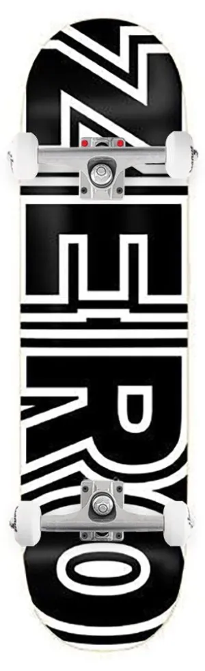 Zero Skateboard Bold Black White x Venom Custom Complete Skateboard - 8.0"