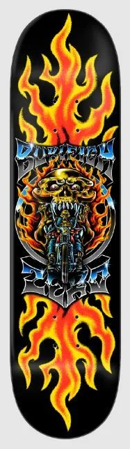 Zero Skateboard Chrome Brandon Burleigh x Venom Custom Complete Skateboard - 8.5"