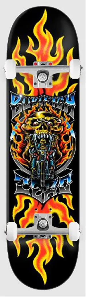 Zero Skateboard Chrome Brandon Burleigh x Venom Custom Complete Skateboard - 8.5"