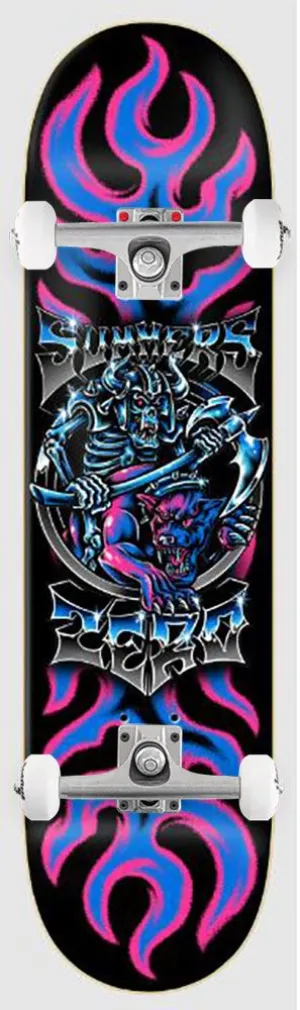 Zero Skateboard Chrome Gabriel Summers x Venom Custom Complete Skateboard - 8.375"