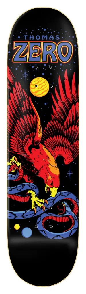 Zero Skateboard Eagle and Snake Thomas Skateboard Deck - 8.25"