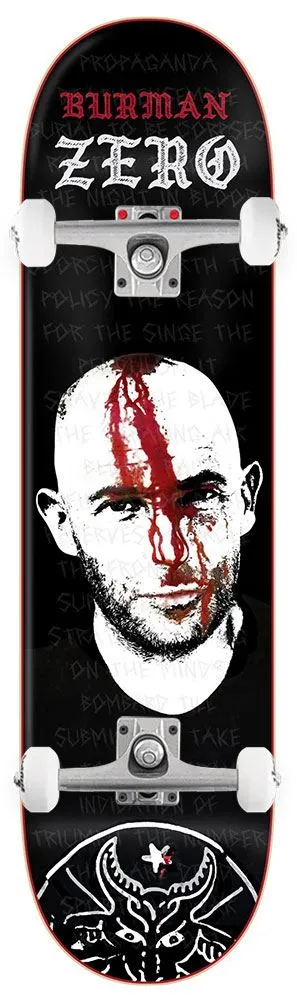 Zero Skateboard Headwound Dane Burman x Venom Custom Complete Skateboard - 8.5"