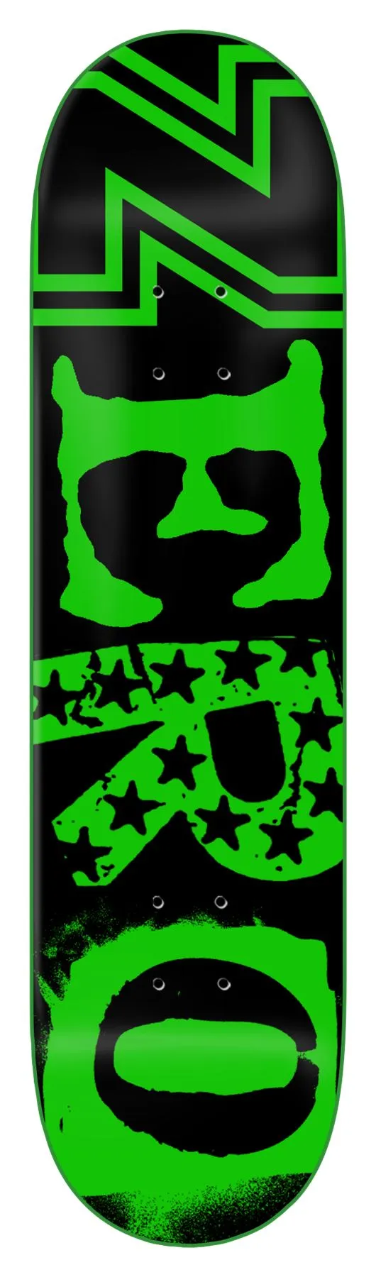 Zero Skateboard Legacy Ransom Green Dipped Skateboard Deck - 8.25"