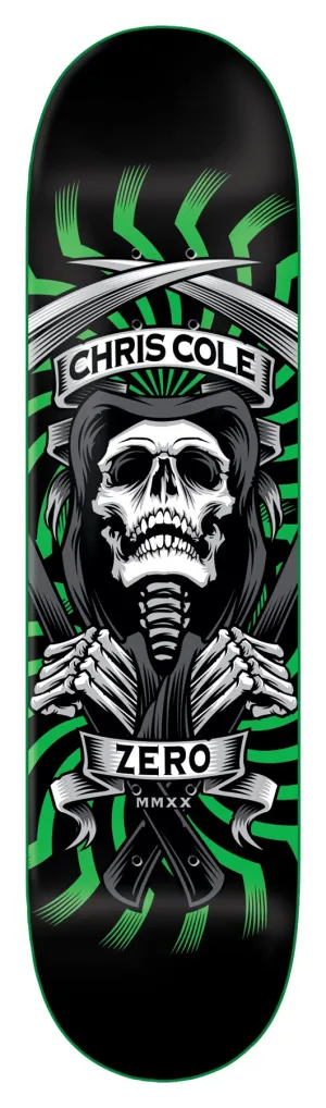 Zero Skateboard MMXX Green Cole Skateboard Deck - 8.0"