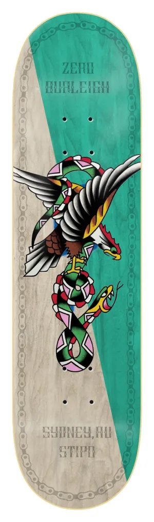 Zero x Nik Stipo Skateboard Brandon Burleigh Skateboard Deck - 8.5"