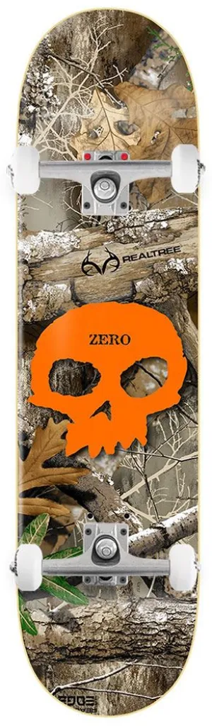 Zero x Realtree Skateboard Single Skull Orange x Venom Custom Complete Skateboard - 8.25"