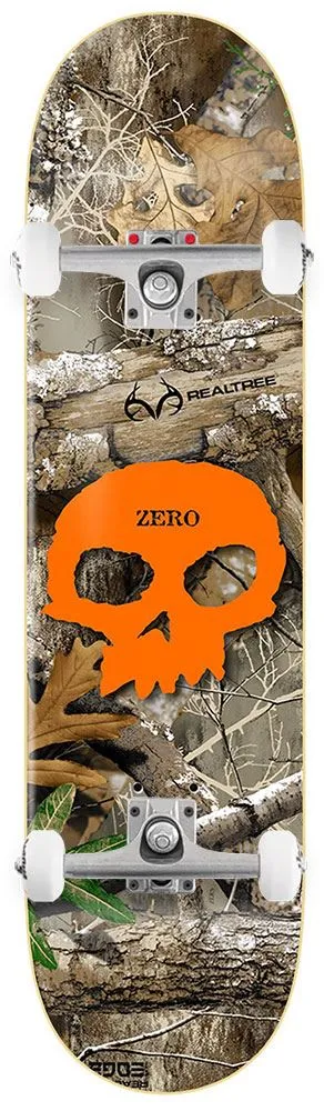 Zero x Realtree Skateboard Single Skull Orange x Venom Custom Complete Skateboard - 8.25"