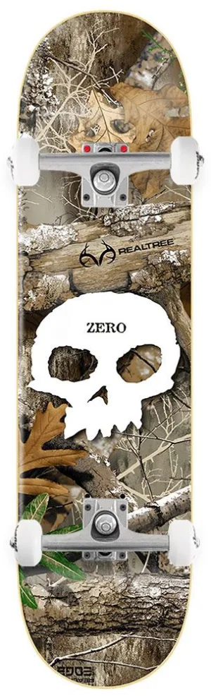 Zero x Realtree Skateboard Single Skull White x Venom Custom Complete Skateboard - 8.5"